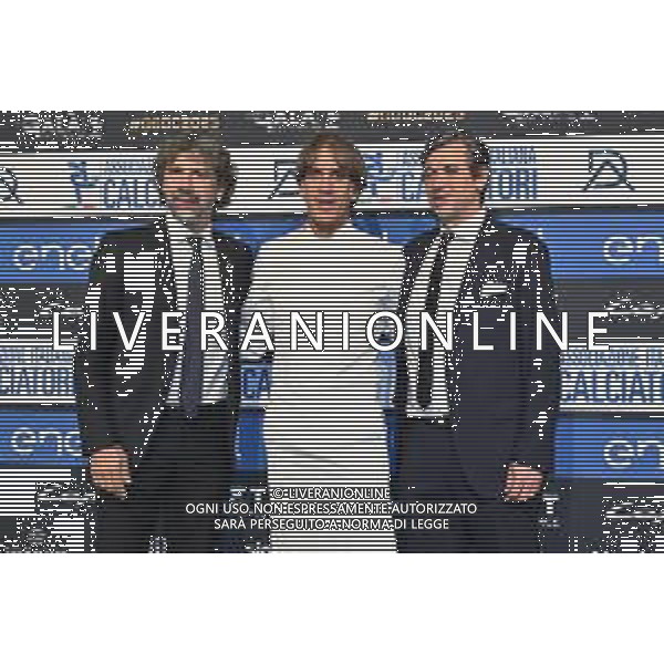 TVRG Gala Calcio 2025 nella foto da SX Damiano Tommasi, Davide Oldani e Demetrio Albertini Milano 01-12-2025 Gran Gala del Calcio 2025, l\'appuntamento organizzato dall\'AIC Associazione Italiana Calciatori per premiare i protagonisti della stagione 2024-2025 foto Roberto Garavaglia/ag. Aldo Liverani sas