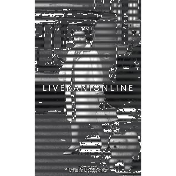 NEG-1967 MILANO AEROPORTO LINATE NELLA FOTO LA CONTESSA GIUSEPPINA AGUSTA ALL\'AEROPORTO DI LINATE NELL\'ANNO 1967 AG ALDO LIVERANI SAS