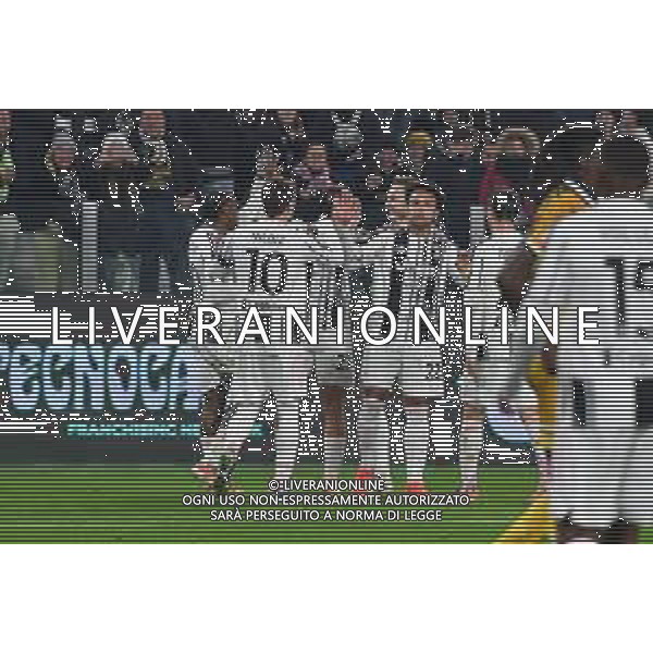 TVMV-Torino 02.12.2025 Allianz Stadium ©Manuela Viganti/Agenzia Aldo Liverani Juventus vs Udinese Ottavidi Finale Coppa Italia Frecciarossa 2025/2026 Nella foto: esultanza juventus dopo il gol di jonathan david ©Viganti - AGENZIA ALDO LIVERANI SAS