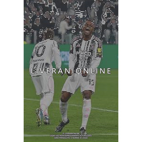 TVMV-Torino 02.12.2025 Allianz Stadium ©Manuela Viganti/Agenzia Aldo Liverani Juventus vs Udinese Ottavidi Finale Coppa Italia Frecciarossa 2025/2026 Nella foto: esultanza pierre kalulu dopo il gol di jonathan david