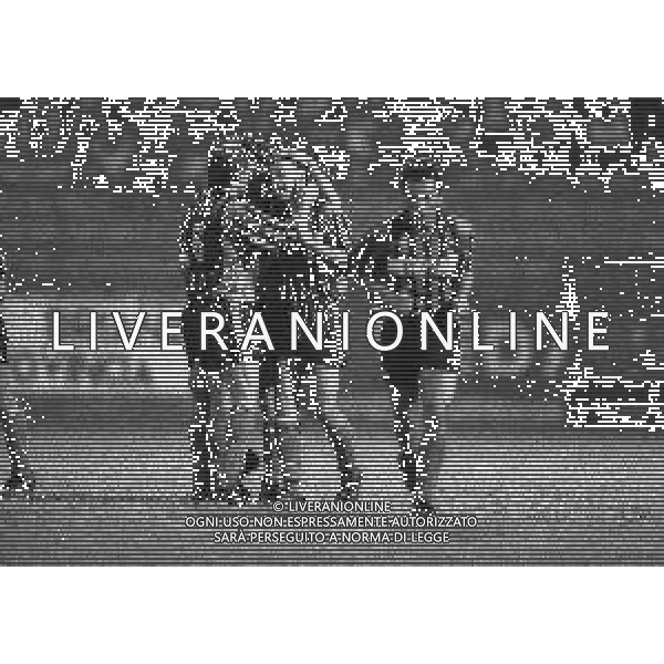 NEG-25-08-1991 MONZA- COPPA ITALIA RITORNO MONZA-PISA 0-1 NELLA FOTO ABBRACCI GIOCATORI PISA DOPO IL GOAL DI LORENZO SCARAFONI AG ALDO LIVERANI SAS