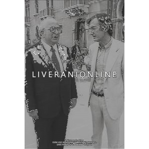 NEG-RETROSPETTIVA CARLO LIZZANI REGISTA NELLA FOTO CARLO LIZZANI REGISTA A VENEZIA NELL\'ANNO 1980 CON GIOVANNI SPADOLINI AG ALDO LIVERANI SAS  