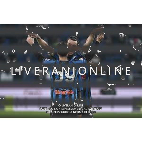 TVRG Atalanta vs Genoa nella foto Marten de Roon (Atalanta) esultanza dopo il gol del 2 a 0 Bergamo 03-12-2025 New Balance Arena - Stadio di Bergamo Atalanta vs Genoa Coppa Italia Frecciarossa - ottavi di finale foto Roberto Garavaglia/Agenzia Aldo Liverani sas