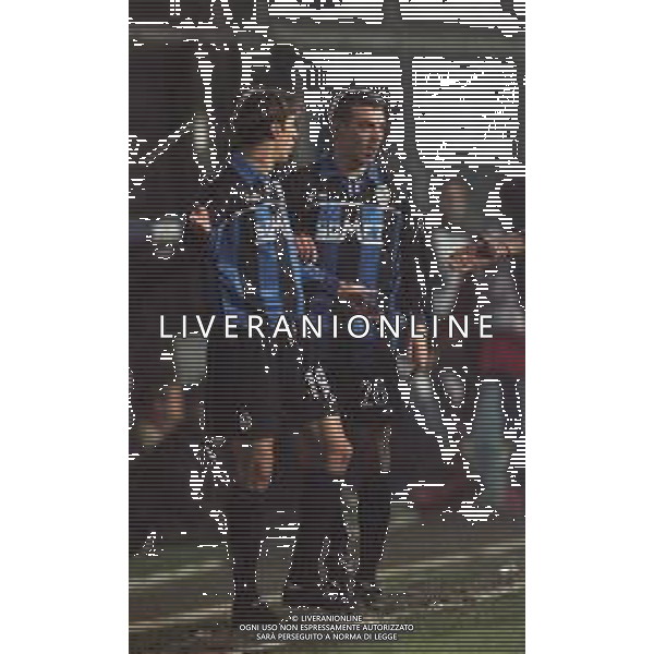 NEG COL- 26-11-1999 CAMPONATO DI CALCIO SERIE B ATALANTA-GENOA 1-0 NELLA FOTO CRISTIAN E DAMIANO ZENONI AG ALDO LIVERANI SAS