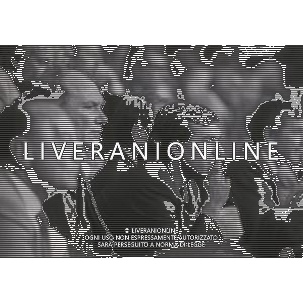 NEG -02-09-1992 MILANO COPPA ITALIA GARA DI RITORNO INTER-REGGIANA 4-2 NELLA FOTO ERNESTO PELLEGRINI PRESIDENTE INTER CON RUBEN SOSA IN TRIBUNA AG ALDO LIVERANI SAS