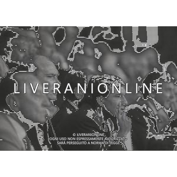 NEG -02-09-1992 MILANO COPPA ITALIA GARA DI RITORNO INTER-REGGIANA 4-2 NELLA FOTO ERNESTO PELLEGRINI PRESIDENTE INTER CON RUBEN SOSA IN TRIBUNA AG ALDO LIVERANI SAS