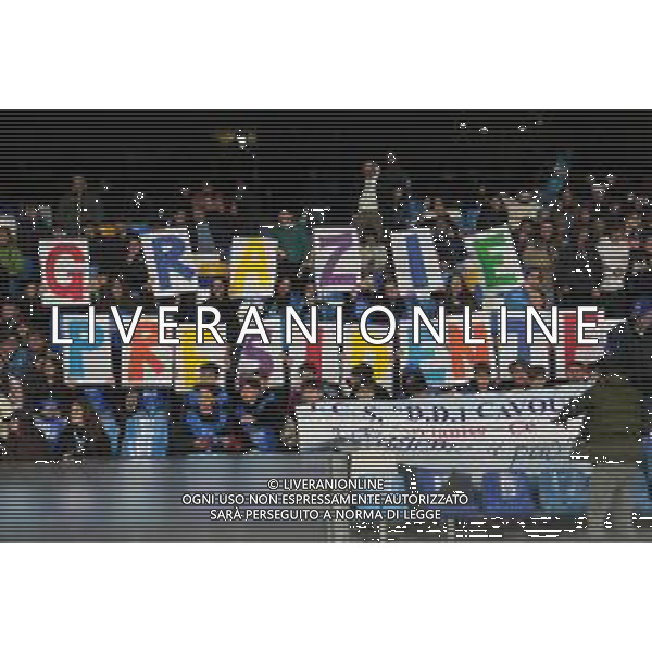 TVPM Napoli, Cagliari, Coppa Italia Nella Foto: Tifosi Napoli Striscione Foto Mosca, Ag.Liverani -TVPM Napoli - Cagliari Coppa Italia Ottavi di Finale 03.12.2025