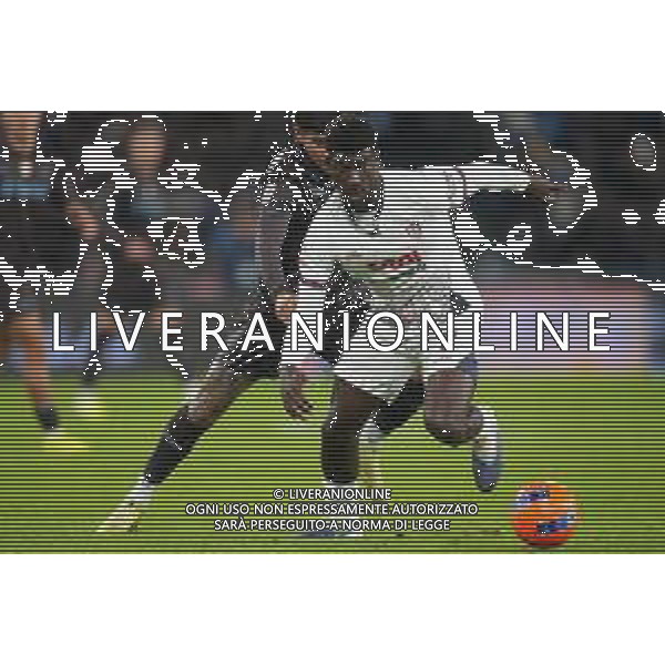 TVPM Napoli, Cagliari, Coppa Italia Nella Foto: Michel Adopo, Mathias Olivera Foto Mosca, Ag.Liverani -TVPM Napoli - Cagliari Coppa Italia Ottavi di Finale 03.12.2025