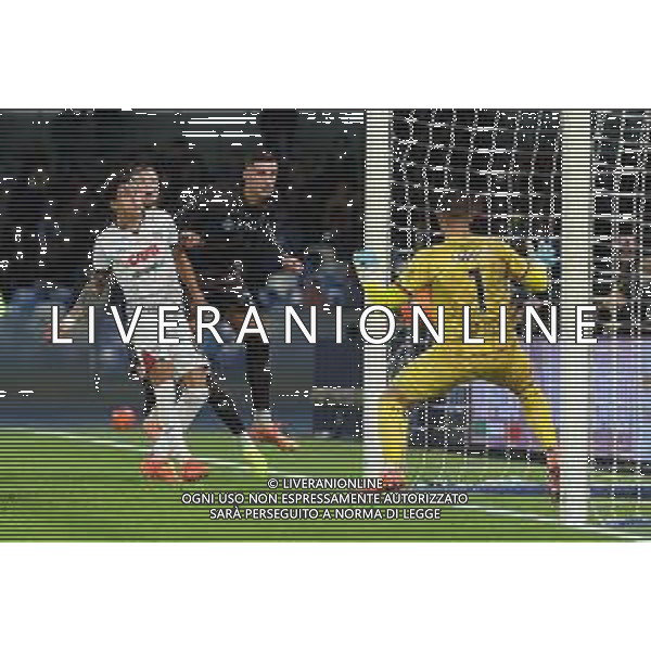 TVPM Napoli, Cagliari, Coppa Italia Nella Foto: esultanza Lorenzo Lucca Foto Mosca, Ag.Liverani -TVPM Napoli - Cagliari Coppa Italia Ottavi di Finale 03.12.2025