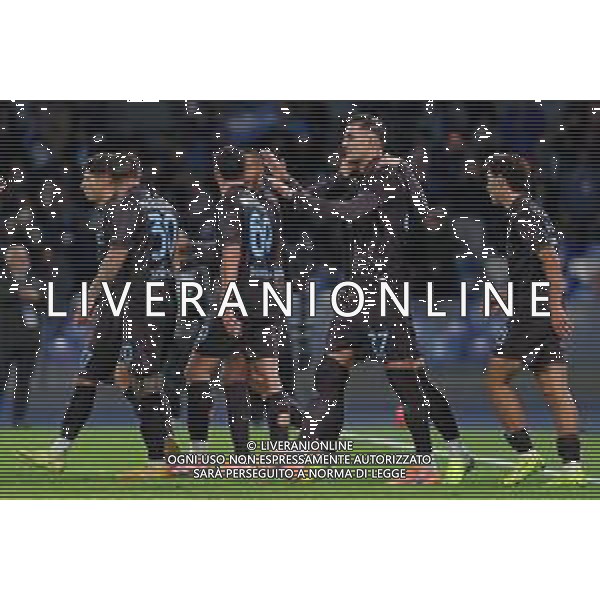 TVPM Napoli, Cagliari, Coppa Italia Nella Foto: esultanza Lorenzo Lucca Foto Mosca, Ag.Liverani -TVPM Napoli - Cagliari Coppa Italia Ottavi di Finale 03.12.2025