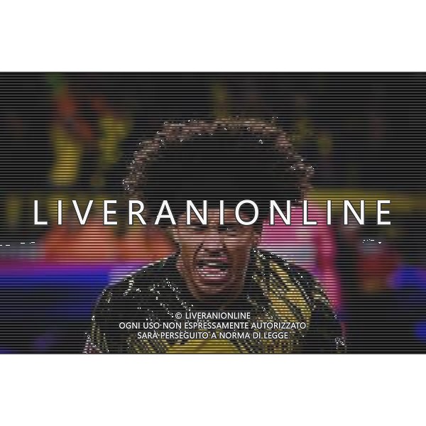 Torjubel zum 3:2 durch Karim Adeyemi #27 (Borussia Dortmund), Borussia Dortmund vs. VfB Stuttgart, Fussball, 1. Bundesliga, 11. Spieltag, 22.11.2025 DFB regulations prohibit any use of photographs as image sequences and/or quasi-video / action press AG KARMAPRESS-AG ALDO LIVERANI SAS