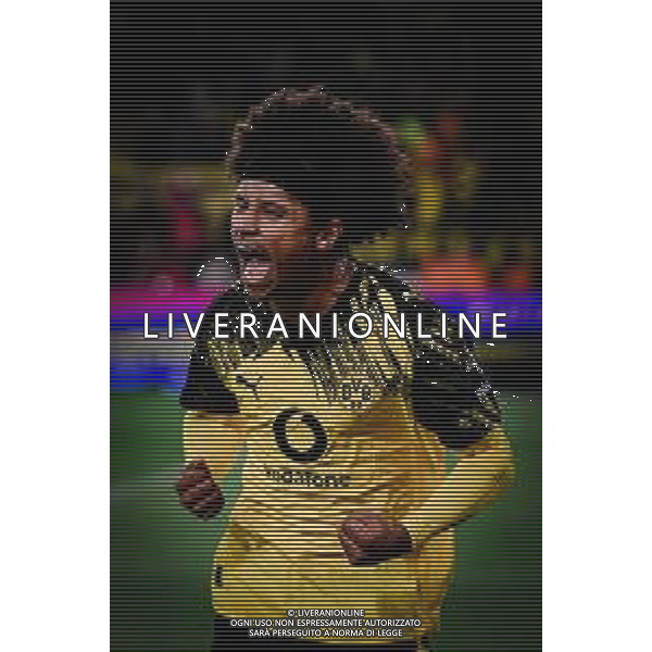 Torjubel zum 3:2 durch Karim Adeyemi #27 (Borussia Dortmund), Borussia Dortmund vs. VfB Stuttgart, Fussball, 1. Bundesliga, 11. Spieltag, 22.11.2025 DFB regulations prohibit any use of photographs as image sequences and/or quasi-video / action press AG KARMAPRESS-AG ALDO LIVERANI SAS