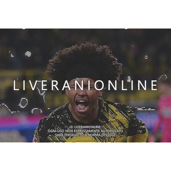 Torjubel zum 3:2 durch Karim Adeyemi #27 (Borussia Dortmund), Borussia Dortmund vs. VfB Stuttgart, Fussball, 1. Bundesliga, 11. Spieltag, 22.11.2025 DFB regulations prohibit any use of photographs as image sequences and/or quasi-video / action press AG KARMAPRESS-AG ALDO LIVERANI SAS