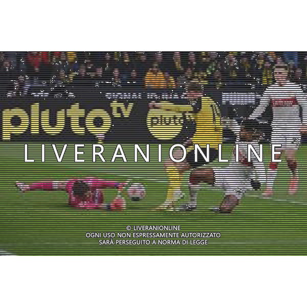 Tor zum 2:0 durch Maximilian Beier #14 (Borussia Dortmund), Borussia Dortmund vs. VfB Stuttgart, Fussball, 1. Bundesliga, 11. Spieltag, 22.11.2025 DFB regulations prohibit any use of photographs as image sequences and/or quasi-video / action press AG KARMAPRESS-AG ALDO LIVERANI SAS