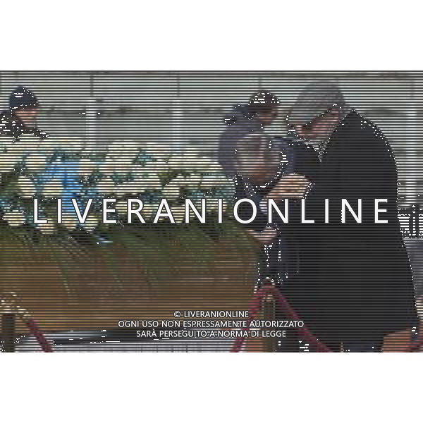 Roma 03 Dicembre 2025 Camera Ardente in onore di Nicola Pietrangeli, allestita al Foro Italico di Roma nello stadio a lui nominato. Nella Foto: Filippo Pietrangeli Foto Credit: Andrea Bracaglia- AGENZIA ALDO LIVERANI SAS