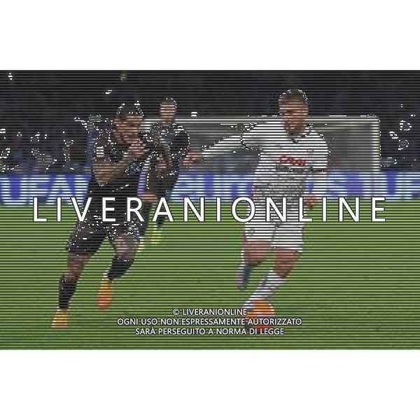 TVPM Napoli, Cagliari, Coppa Italia Nella Foto: Semih Kilicsoy, Pasquale Mazzocchi Foto Mosca, Ag.Liverani -TVPM Napoli - Cagliari Coppa Italia Ottavi di Finale 03.12.2025