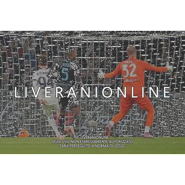 TVPM Napoli, Cagliari, Coppa Italia Nella Foto: gol Sebastiano Esposito Foto Mosca, Ag.Liverani -TVPM Napoli - Cagliari Coppa Italia Ottavi di Finale 03.12.2025