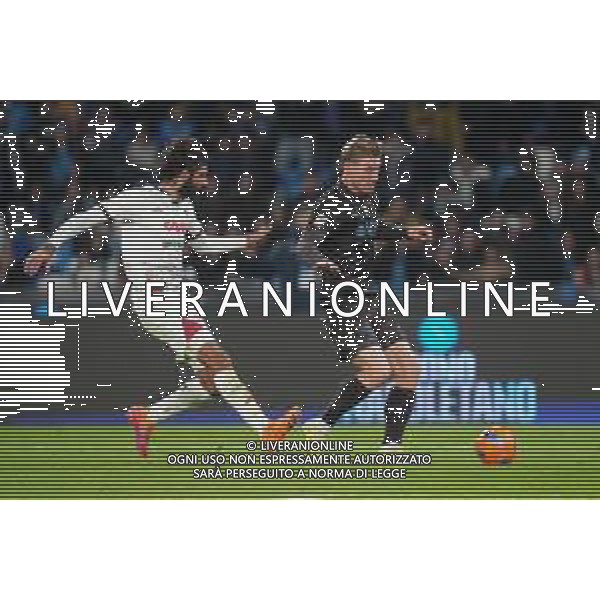 TVPM Napoli, Cagliari, Coppa Italia Nella Foto: Rasmus Hojlund, Luperto Foto Mosca, Ag.Liverani -TVPM Napoli - Cagliari Coppa Italia Ottavi di Finale 03.12.2025