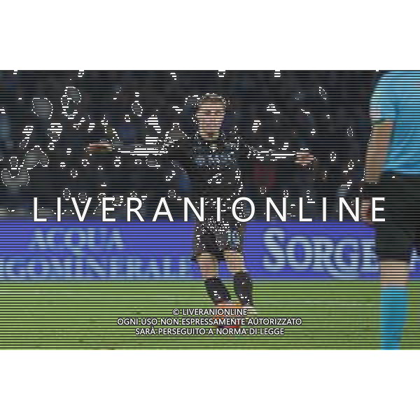 TVPM Napoli, Cagliari, Coppa Italia Nella Foto: rigore Rasmus Hojlund Foto Mosca, Ag.Liverani -TVPM Napoli - Cagliari Coppa Italia Ottavi di Finale 03.12.2025