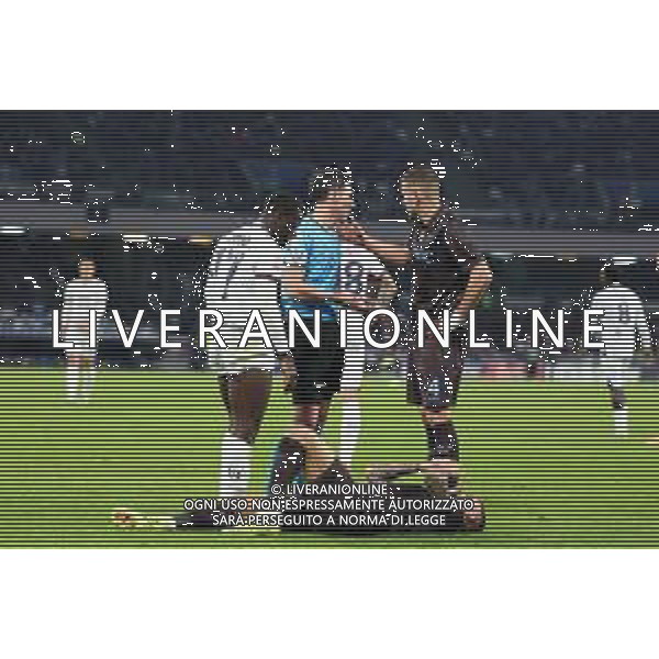 TVPM Napoli, Cagliari, Coppa Italia Nella Foto: arbitro Sacchi, Alessandro Buongiorno Foto Mosca, Ag.Liverani -TVPM Napoli - Cagliari Coppa Italia Ottavi di Finale 03.12.2025