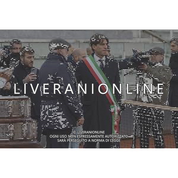 Roma 03 Dicembre 2025 Camera Ardente in onore di Nicola Pietrangeli, allestita al Foro Italico di Roma nello stadio a lui nominato. Nella Foto: Marco Pietrangeli, Alessandro Onorato Foto Credit: Andrea Bracaglia- AGENZIA ALDO LIVERANI SAS