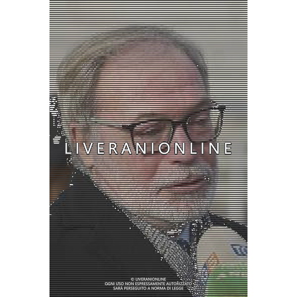 Roma 03 Dicembre 2025 Camera Ardente in onore di Nicola Pietrangeli, allestita al Foro Italico di Roma nello stadio a lui nominato. Nella Foto: Filippo Pietrangeli Foto Credit: Andrea Bracaglia- AGENZIA ALDO LIVERANI SAS