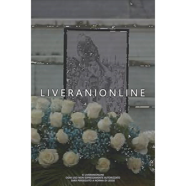 Roma 03 Dicembre 2025 Camera Ardente in onore di Nicola Pietrangeli, allestita al Foro Italico di Roma nello stadio a lui nominato. Nella Foto: il feretro Foto Credit: Andrea Bracaglia- AGENZIA ALDO LIVERANI SAS