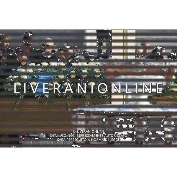 Roma 03 Dicembre 2025 Camera Ardente in onore di Nicola Pietrangeli, allestita al Foro Italico di Roma nello stadio a lui nominato. Nella Foto: il feretro Foto Credit: Andrea Bracaglia- AGENZIA ALDO LIVERANI SAS