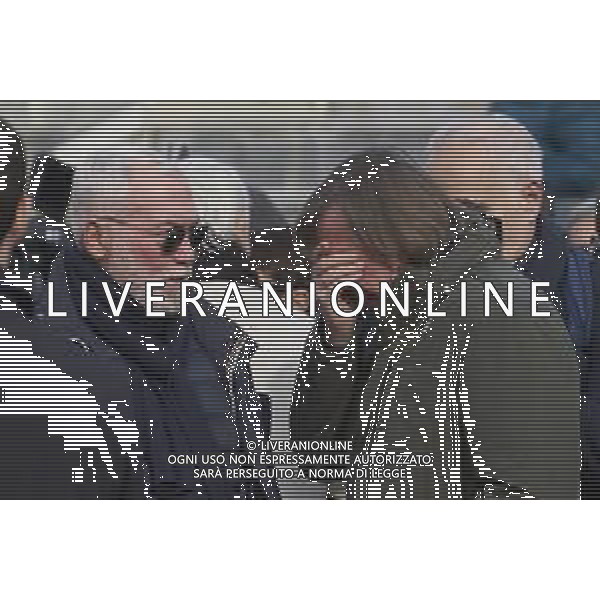 Roma 03 Dicembre 2025 Camera Ardente in onore di Nicola Pietrangeli, allestita al Foro Italico di Roma nello stadio a lui nominato. Nella Foto: Adriano Panatta, Marco Pietrangeli Foto Credit: Andrea Bracaglia- AGENZIA ALDO LIVERANI SAS