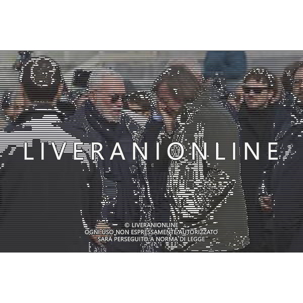 Roma 03 Dicembre 2025 Camera Ardente in onore di Nicola Pietrangeli, allestita al Foro Italico di Roma nello stadio a lui nominato. Nella Foto: Adriano Panatta, Marco Pietrangeli Foto Credit: Andrea Bracaglia- AGENZIA ALDO LIVERANI SAS