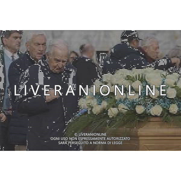 Roma 03 Dicembre 2025 Camera Ardente in onore di Nicola Pietrangeli, allestita al Foro Italico di Roma nello stadio a lui nominato. Nella Foto: il feretro Foto Credit: Andrea Bracaglia- AGENZIA ALDO LIVERANI SASv