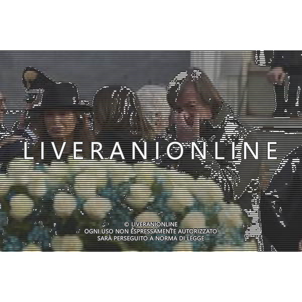 Roma 03 Dicembre 2025 Camera Ardente in onore di Nicola Pietrangeli, allestita al Foro Italico di Roma nello stadio a lui nominato. Nella Foto: Adriano Panatta, Anna Bonamigo Foto Credit: Andrea Bracaglia- AGENZIA ALDO LIVERANI SAS