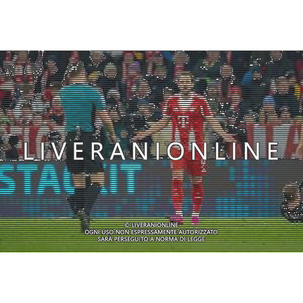 Harry Kane #9 (FC Bayern Muenchen), FC Bayern Muenchen vs. FC St. Pauli, Fussball, 1. Bundesliga, 12. Spieltag, 29.11.2025 DFB regulations prohibit any use of photographs as image sequences and/or quasi-video / action press AG KARMAPRESS-AG ALDO LIVERANI SAS
