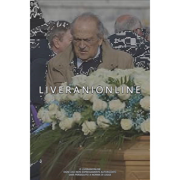 Roma 03 Dicembre 2025 Camera Ardente in onore di Nicola Pietrangeli, allestita al Foro Italico di Roma nello stadio a lui nominato. Nella Foto: Luigi Abete Foto Credit: Andrea Bracaglia- AGENZIA ALDO LIVERANI SAS