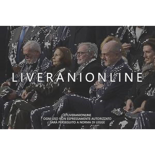 Roma 03 Dicembre 2025 Camera Ardente in onore di Nicola Pietrangeli, allestita al Foro Italico di Roma nello stadio a lui nominato. Nella Foto: Marco Pietrangeli, Filippo Pietrangeli, Angelo Binaghi Foto Credit: Andrea Bracaglia- AGENZIA ALDO LIVERANI SAS