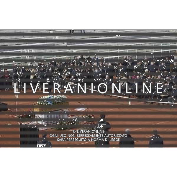 Roma 03 Dicembre 2025 Camera Ardente in onore di Nicola Pietrangeli, allestita al Foro Italico di Roma nello stadio a lui nominato. Nella Foto: Marco Pietrangeli, Filippo Pietrangeli, Angelo Binaghi Foto Credit: Andrea Bracaglia- AGENZIA ALDO LIVERANI SAS