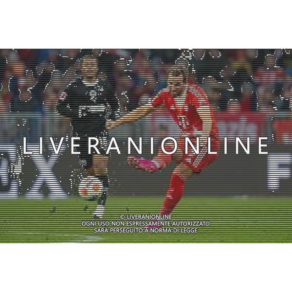 Harry Kane #9 (FC Bayern Muenchen), FC Bayern Muenchen vs. FC St. Pauli, Fussball, 1. Bundesliga, 12. Spieltag, 29.11.2025 DFB regulations prohibit any use of photographs as image sequences and/or quasi-video / action press AG KARMAPRESS-AG ALDO LIVERANI SAS