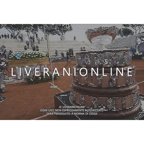 Roma 03 Dicembre 2025 Camera Ardente in onore di Nicola Pietrangeli, allestita al Foro Italico di Roma nello stadio a lui nominato. Nella Foto: il feretro Foto Credit: Andrea Bracaglia- AGENZIA ALDO LIVERANI SAS