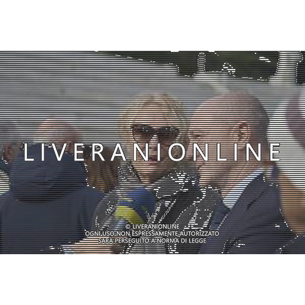 Roma 03 Dicembre 2025 Camera Ardente in onore di Nicola Pietrangeli, allestita al Foro Italico di Roma nello stadio a lui nominato. Nella Foto: Licia Colo’, Angelo Binaghi Foto Credit: Andrea Bracaglia- AGENZIA ALDO LIVERANI SAS