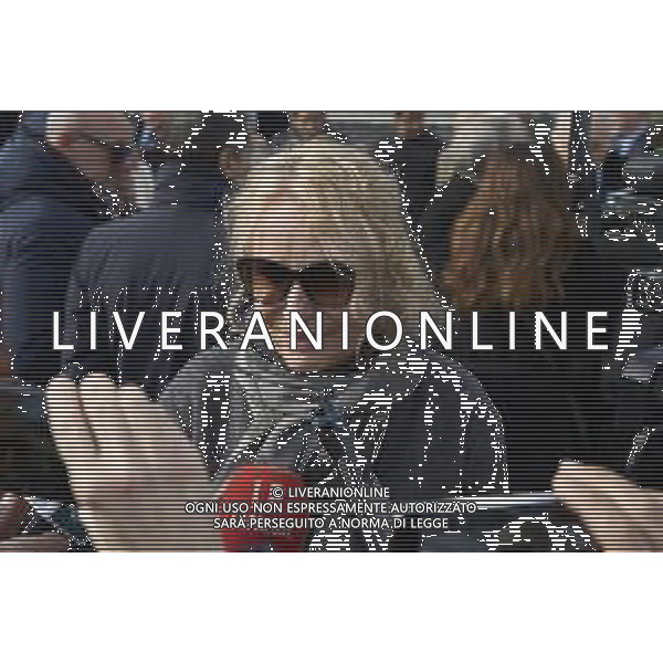 Roma 03 Dicembre 2025 Camera Ardente in onore di Nicola Pietrangeli, allestita al Foro Italico di Roma nello stadio a lui nominato. Nella Foto: Licia Colo’ Foto Credit: Andrea Bracaglia- AGENZIA ALDO LIVERANI SAS