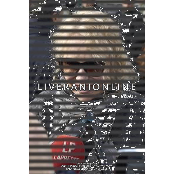 Roma 03 Dicembre 2025 Camera Ardente in onore di Nicola Pietrangeli, allestita al Foro Italico di Roma nello stadio a lui nominato. Nella Foto: Licia Colo’ Foto Credit: Andrea Bracaglia- AGENZIA ALDO LIVERANI SAS