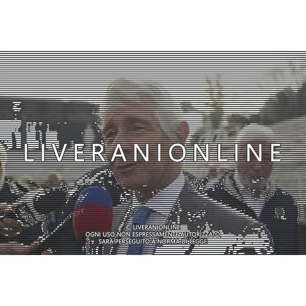 Roma 03 Dicembre 2025 Camera Ardente in onore di Nicola Pietrangeli, allestita al Foro Italico di Roma nello stadio a lui nominato. Nella Foto: Andrea Abodi Foto Credit: Andrea Bracaglia- AGENZIA ALDO LIVERANI SAS