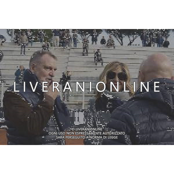 Roma 03 Dicembre 2025 Camera Ardente in onore di Nicola Pietrangeli, allestita al Foro Italico di Roma nello stadio a lui nominato. Nella Foto: Marco Tardelli, Myrta Merlino Foto Credit: Andrea Bracaglia- AGENZIA ALDO LIVERANI SAS