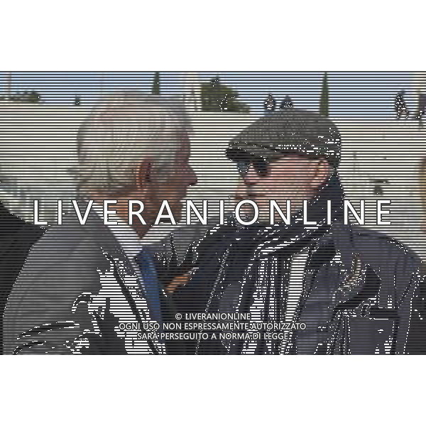 Roma 03 Dicembre 2025 Camera Ardente in onore di Nicola Pietrangeli, allestita al Foro Italico di Roma nello stadio a lui nominato. Nella Foto: Andrea Abodi, Marco Pietrangeli Foto Credit: Andrea Bracaglia- AGENZIA ALDO LIVERANI SAS