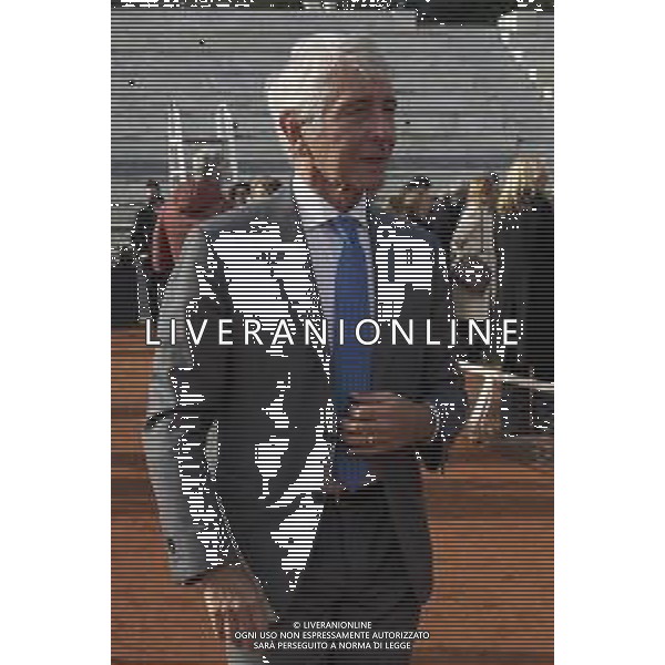 Roma 03 Dicembre 2025 Camera Ardente in onore di Nicola Pietrangeli, allestita al Foro Italico di Roma nello stadio a lui nominato. Nella Foto: Andrea Abodi Foto Credit: Andrea Bracaglia- AGENZIA ALDO LIVERANI SAS