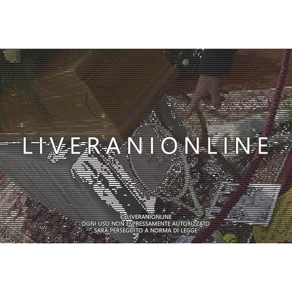 Roma 03 Dicembre 2025 Camera Ardente in onore di Nicola Pietrangeli, allestita al Foro Italico di Roma nello stadio a lui nominato. Nella Foto: il feretro Foto Credit: Andrea Bracaglia- AGENZIA ALDO LIVERANI SAS