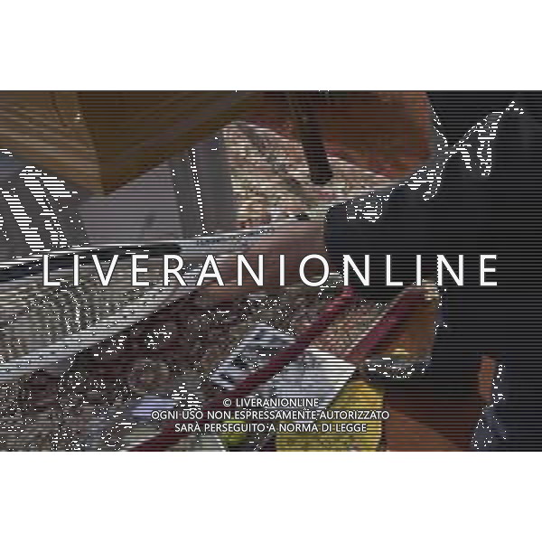 Roma 03 Dicembre 2025 Camera Ardente in onore di Nicola Pietrangeli, allestita al Foro Italico di Roma nello stadio a lui nominato. Nella Foto: il feretro Foto Credit: Andrea Bracaglia- AGENZIA ALDO LIVERANI SAS