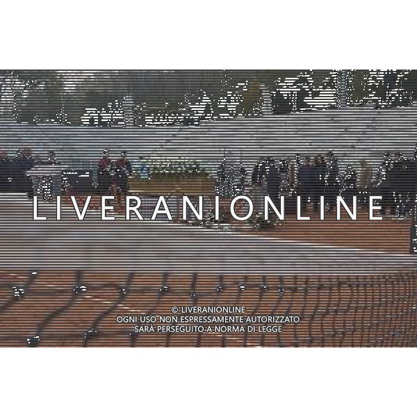 Roma 03 Dicembre 2025 Camera Ardente in onore di Nicola Pietrangeli, allestita al Foro Italico di Roma nello stadio a lui nominato. Nella Foto: il feretro Foto Credit: Andrea Bracaglia- AGENZIA ALDO LIVERANI SAS