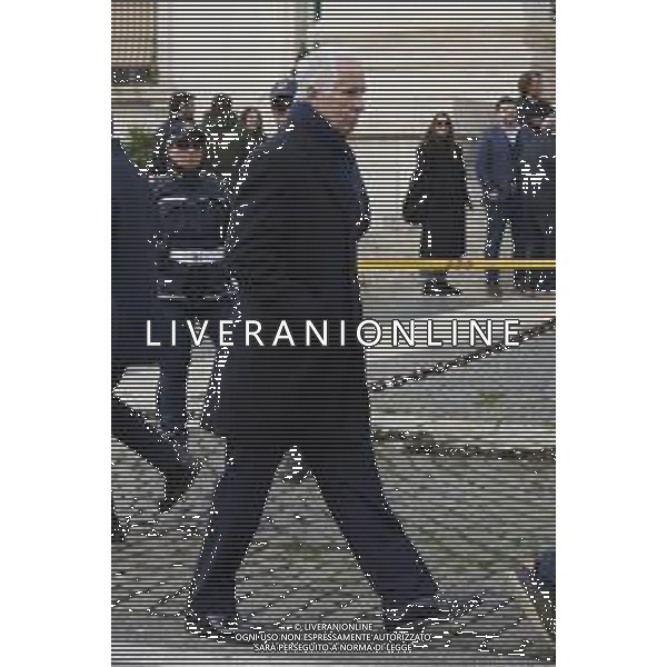 Roma 03 Dicembre 2025 Funerali di Nicola Pietrangeli a Roma nella Chiesa Parrocchiale Gran Madre di Dio. Nella Foto: Giovanni Malago’ Foto Credit: Andrea Bracaglia- AGENZIA ALDO LIVERANI SAS