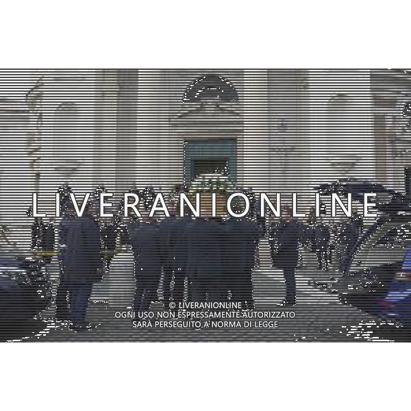 Roma 03 Dicembre 2025 Funerali di Nicola Pietrangeli a Roma nella Chiesa Parrocchiale Gran Madre di Dio. Nella Foto: arrivo del feretro Foto Credit: Andrea Bracaglia- AGENZIA ALDO LIVERANI SAS